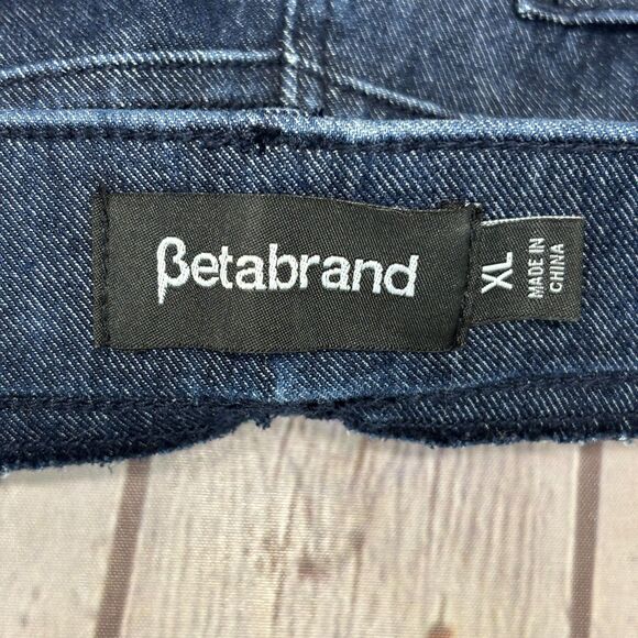 Betabrand Women Pull On Bootcut Jeans Size XL X-Large Blue Denim D048 -29 - Picture 10 of 16